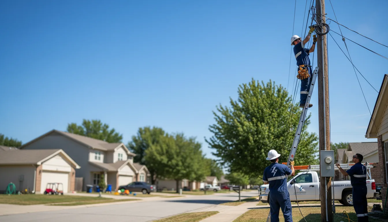 Residential electrician providing installation services in Comanche, TX